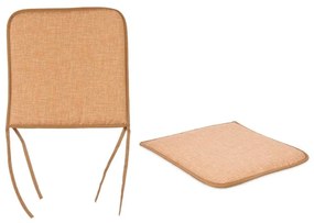 Cuscino per sedie Marrone 38 x 2,5 x 38 cm (4 Unità)