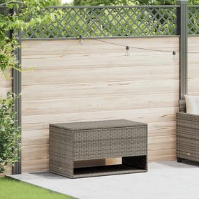 Scatola Per Cuscini Da Esterno Grigio 100x55x55,5 Cm Polyrattan /