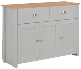 Credenza Grigia 112x35x81 cm