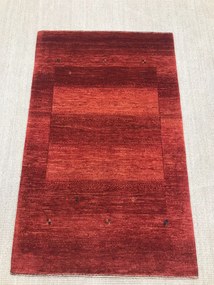 Loribaft Tappeto 80 x 130 Rosso (Iran) Annodato A Mano