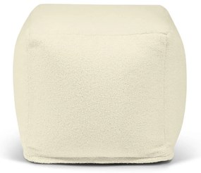 Puof a sacco marrone con rivestimento in bouclé Up! MooG – SLOWDOWN