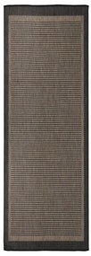 Tappeto Da Esterni A Tessitura Piatta 80x250 Cm Marrone Scuro /