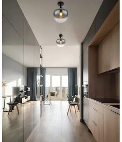 Globo 15548D - Plafoniera MAXY 1xE27/40W/230V fumé