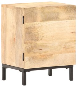 Comodino 40x30x51 Cm İn Legno Massello Di Mango /