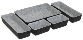 Set di organizer per cassetti in tessuto 5 pz – Casa Selección