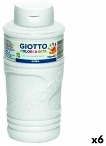 Pittura da usare con le Dita Giotto Bianco 750 ml (6 Unità)