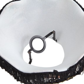 Paralume in tessuto con design floreale e interno bianco 31.5/15/14 - Heritage