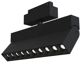Base Illuminazione Points Rot Binario Moderno Alluminio Nero 20W Luce Naturale