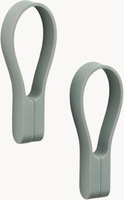 Set di 2 portasciugamani magnetici in silicone Loop