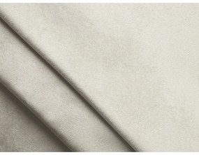 Divano angolare componibile bianco con rivestimento in velluto Lokua – Makamii