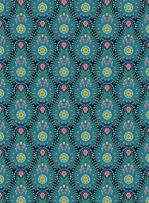 Florale Tapete Raindrops von Eijffinger - Blau