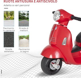Piaggio Mini Vespa GTS Elettrica 6V  per Bambini Rossa...