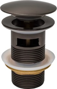 Mexen tappo click-clack rotondo con troppopieno, grafite - 79920-66