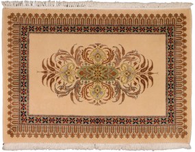 Tabriz Tappeto 90x70 Beige (Iran) Annodato A Mano