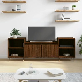 Mobile Tv Rovere Marrone 160x35x55 Cm İn Legno Multistrato /