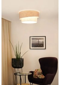 Brilagi - Plafoniera DOVER SHINE 1xE27/15W/230V diametro 50 cm grigio/color crema