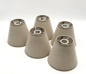 Brilagi - Lampadario LED ANTHONY 5xE14/40W/230V rovere/noce/beige