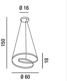 Sospensione Ritmo: luce dinamica e moderna