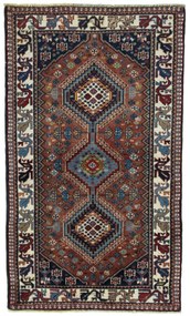 Yalameh Tappeto 80x140 Rosso (Iran) Annodato A Mano