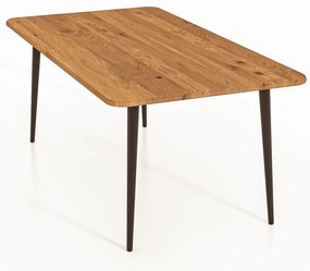 Tavolino in legno di quercia di colore naturale 90x90 cm Kula - The Beds