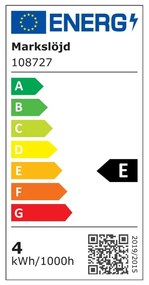 Lampadina a filamento LED calda E27, 4 W Lines - Markslöjd