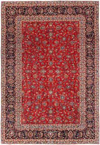Kashan Tappeto 230x340 Rosso (Iran) Annodato A Mano
