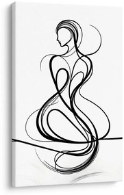 Quadro su tela – Donna dalle linee