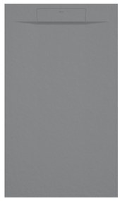 Piatto Doccia 70x70 Effetto Pietra Duplach "Zeus" Grigio Medio