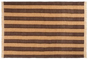 Ives Rug 140x200 Tan/Chocolate - Ferm Living