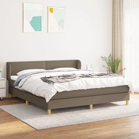 Giroletto A Molle Con Materasso Tortora 160x200 Cm İn Tessuto /