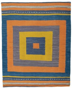 Kilim Tappeto 80 x 100 (Iran) Tessuto A Mano