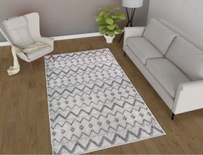 Passatoia grigia lavabile 80x200 cm Zig Zag – Vitaus