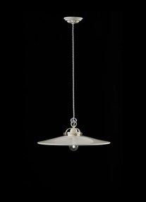 1-light suspension lamp B&amp;amp;W collection C102 white Ferroluce Retrò