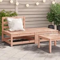 Divano Giardino Senza Braccioli con Poggiapiedi Legno Douglas 837961