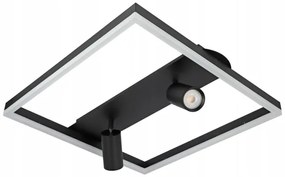 LED Plafoniera LED/38W/230V + 2xGU10/30W nera