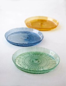 Piatto da portata in vetro blu ø 30 cm Kusintha - Bitz