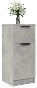 Credenza grigio cemento 30x30x70 cm in legno multistrato