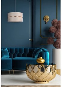 Duolla - Lampadario a sospensione con filo DUO 1xE27/15W/230V diametro 40 cm bianco/oro