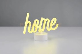 Casa lampada da tavolo led scritta home h. 17cm led 1w