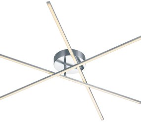 Plafoniera LED Tiriac Ø 100 cm argento IP20 bianco caldo, 950 lumen TRIO LIGHTING INTER