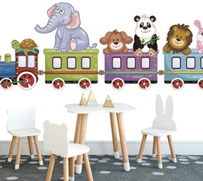 Carta da parati – Trenino con animali