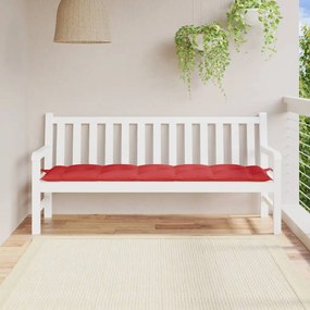 Cuscino Per Panca Rosso 180x50x7 Cm İn Tessuto Oxford /