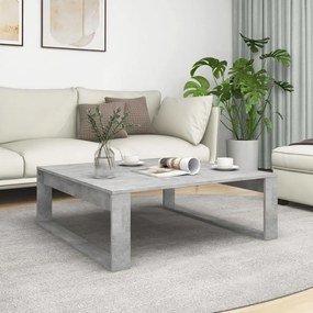 Tavolino Da Salotto Grigio Cemento 100x100x35 Cm Truciolato /