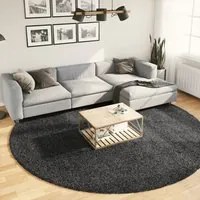 Tappeto Shaggy a Pelo Lungo Moderno Antracite 280 cm 375205