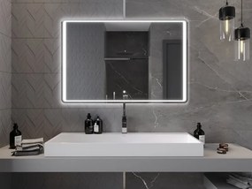Mexen Zusa specchio da bagno retroilluminato 120 x 80 cm, LED 6000K, antiappannamento - 9808-120-080-611-00