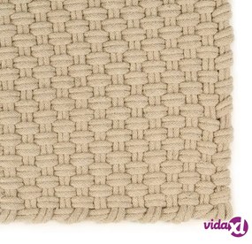 vidaXL Tappeto Rettangolare Naturale 160x230 cm in Cotone