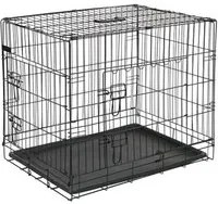 @Pet Gabbia Trasporto per Cani in Metallo 107x70x77,5 cm Nera 15004