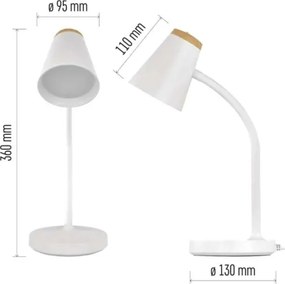 Lampada da tavolo LED TARA LED/4,5W/230V 4000K bianca