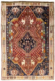 Tappeto 230 x 150 Rosso (Iran) Annodato A Mano