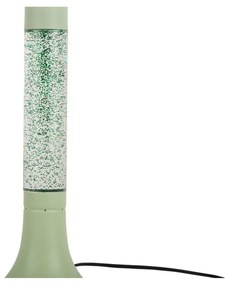 Lampada da tavolo verde con paralume in vetro (altezza totale 37,5 cm) Astro Glittler – Leitmotiv